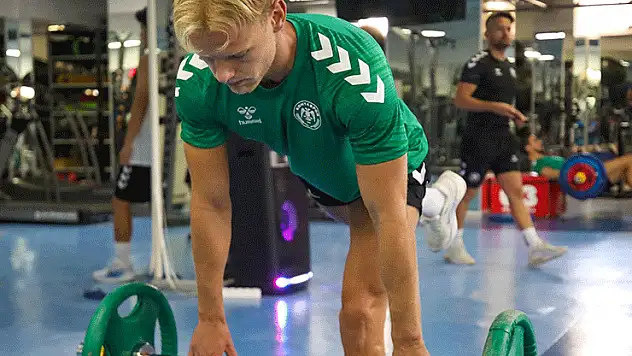 Konyaspor'da çift antrenman