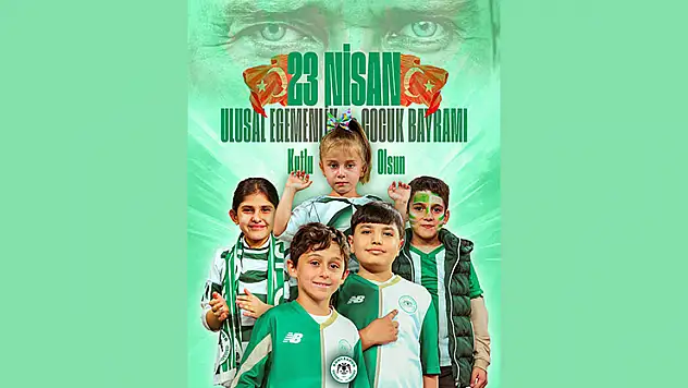 Konyaspor'dan 23 Nisan mesajı