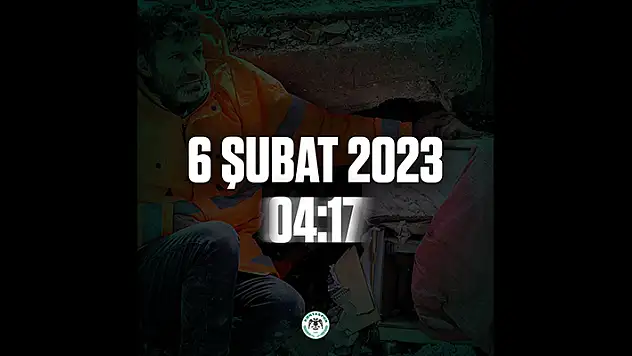 Konyaspor'dan anma mesajı
