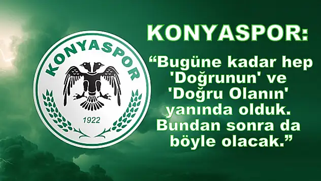 Konyaspor'dan bahis soruşturmasına ilişkin flaş açıklama!