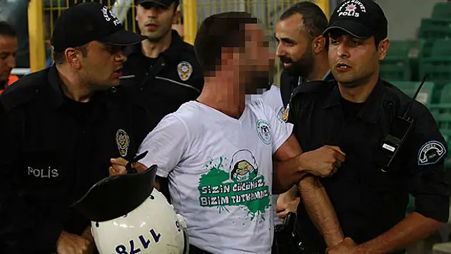 Konyasporlu 2 taraftara gözaltı