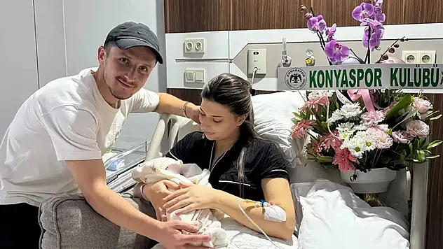 Konyasporlu Bardhi'nin babalık sevinci