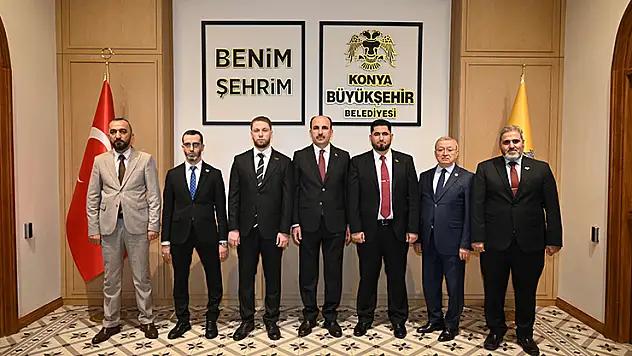 Konya'ya gelen Suriyeli heyet, Başkan Altay'ı ziyaret etti
