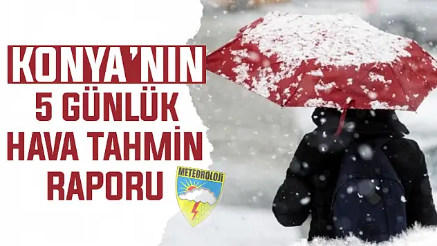 Konya'ya kar geliyor! İşte 5 günlük kritik tablo