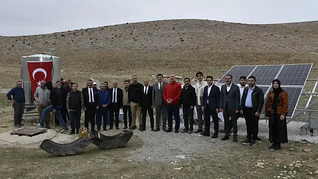 KOP'tan küçükbaş hayvanlar için güneş enerjili suluk projesi