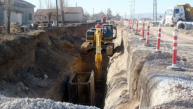 KOSKİ'den Akşehir'e kanalizasyon hizmeti