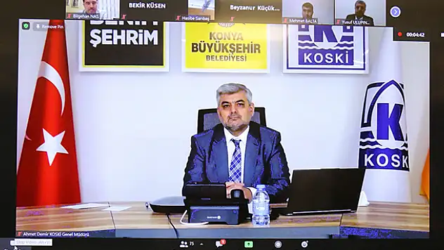 KOSKİ Genel Müdür Demir, online panelde su tasarrufunu anlattı