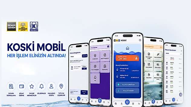 KOSKİ Mobil Uygulamasına vatandaşlardan yoğun ilgi