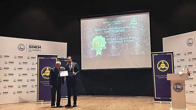 KOSKİ'nin yerli ve milli CBS Projesine 'Bilişim Yıldızları 2025' ödülü