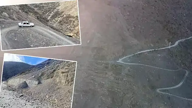 Köylülerin 'heyelan korkulu geçici yol' çilesi

