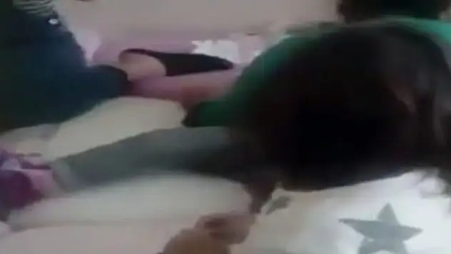 Kreşte dehşet verici görüntü!