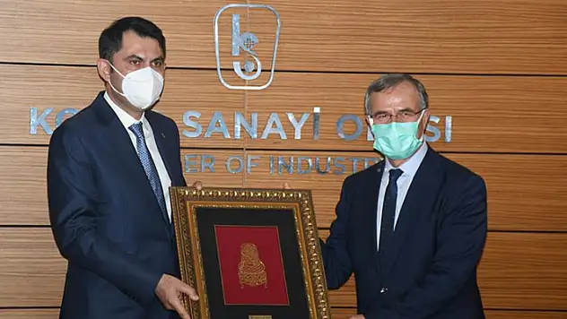 KSO Başkanı Kütükcü, Bakan Kurum'dan Konya OSB'ye destek istedi

