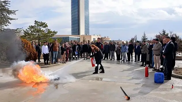 KTÜN'de yangın ve afet eğitimi