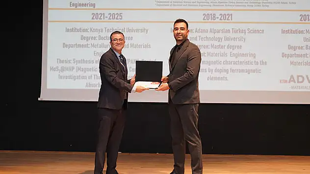 KTÜN'lü akademisyene ikincilik ödülü