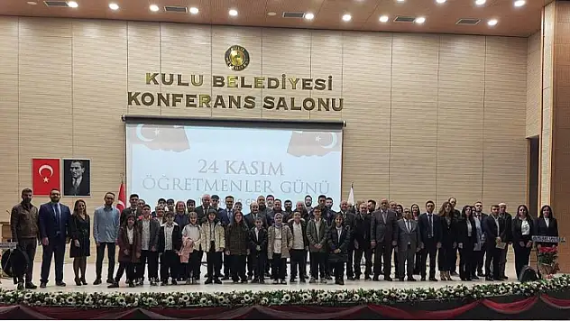 Kulu'da 24 Kasım Öğretmenler Günü kutlandı
