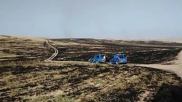 Kulu'da Anız Yangını