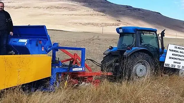 Kulu'da arpa ve buğdaya alternatif deneme amaçlı ketencik ekimi başladı

