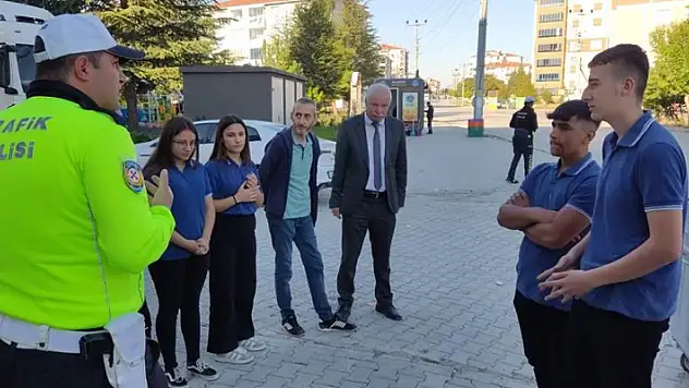 Kulu'da dron destekli yaya geçidi uygulaması yapıldı
