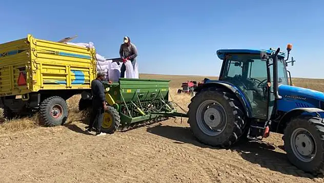 Kulu'da hububat ekimine başlandı
