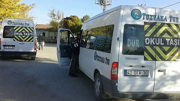 Kulu'da jandarma trafik timlerinden denetim