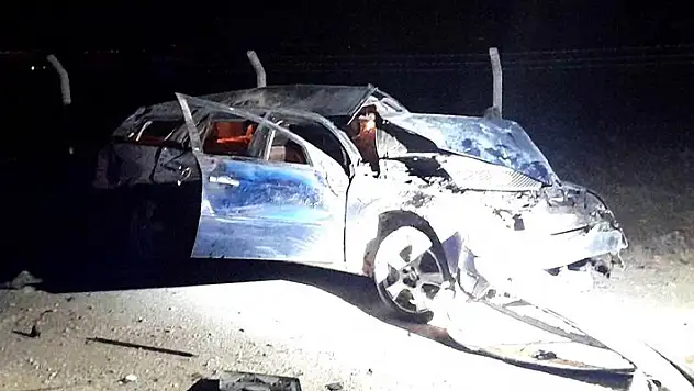 Kulu'da kontrolden çıkan otomobil takla attı: 1 yaralı
