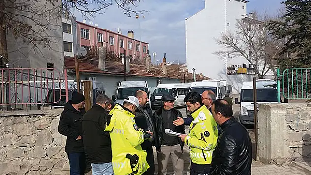 Kulu'da öğrenci servis araçları denetlendi