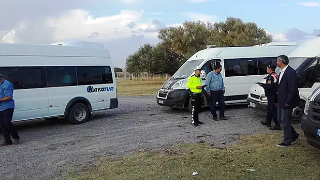 Kulu'da okul servisleri denetlendi