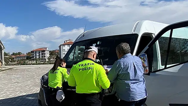 Kulu'da okul servislerine denetim