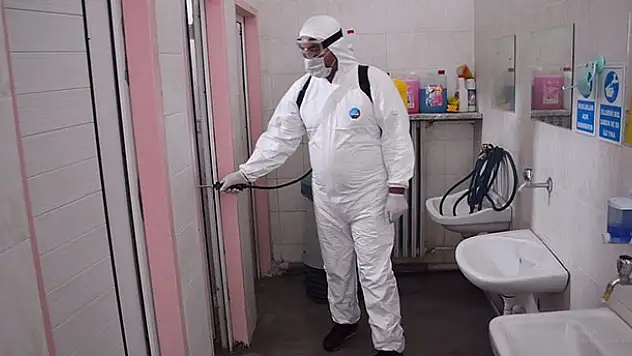 Kulu'da okul ve camiler dezenfekte edildi
