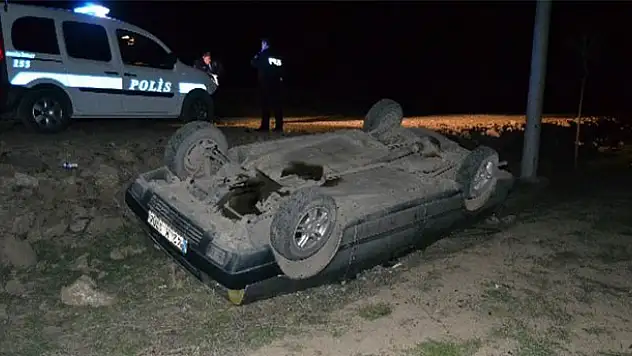 Kulu'da otomobil takla attı: 1 yaralı