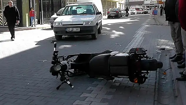 Kulu'da otomobille motosiklet çarpıştı: 1 yaralı