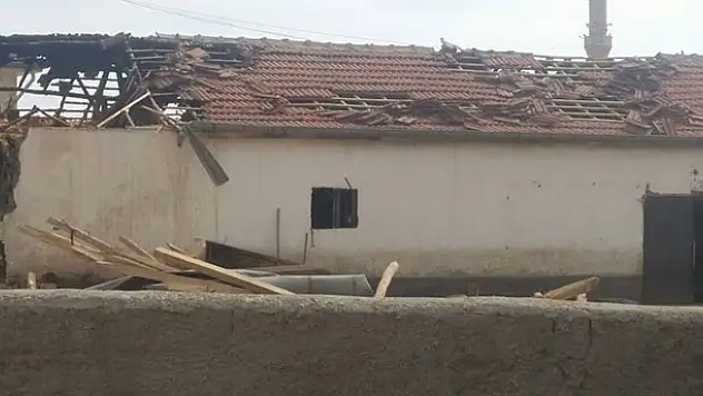 Kulu'da samanlık yangını