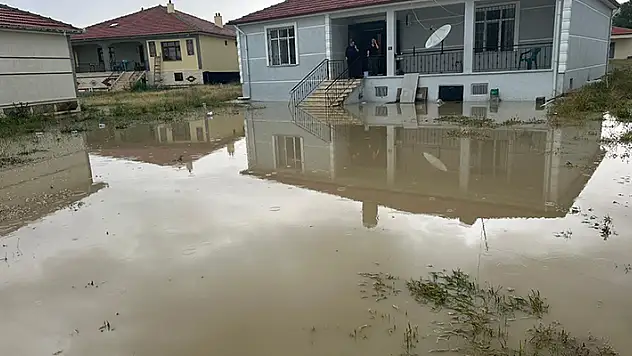 Kulu'da şiddetli yağmur sele neden oldu
