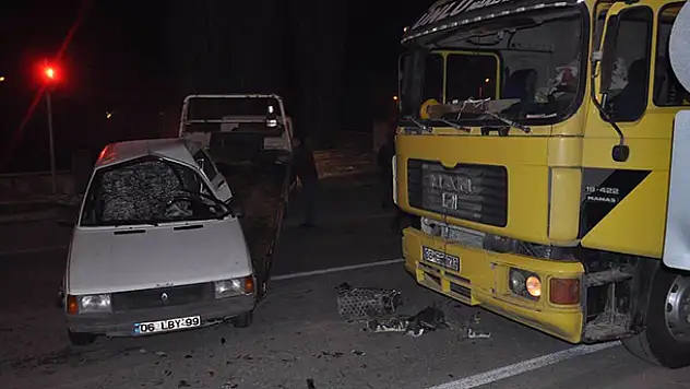 Kulu'da tır ile otomobil çarpıştı: 1 yaralı