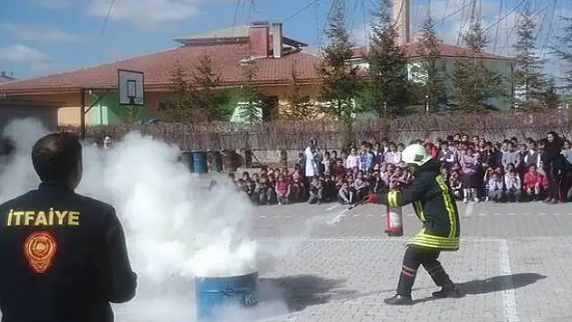 Kulu'da yangın tatbikatları sürüyor