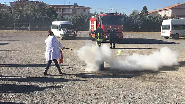 Kulu Devlet Hastanesi'nde Yangın Tatbikatı