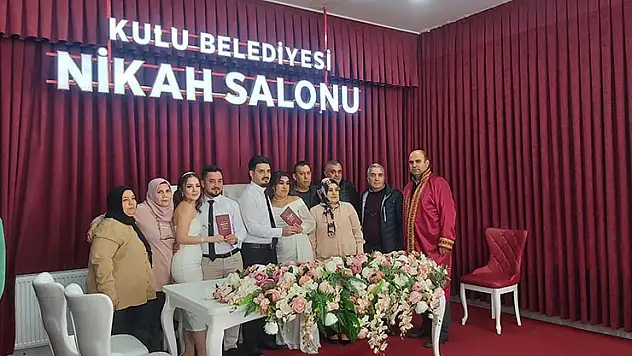 Kulu'da 2025 yılında 485 çift dünya evine girdi