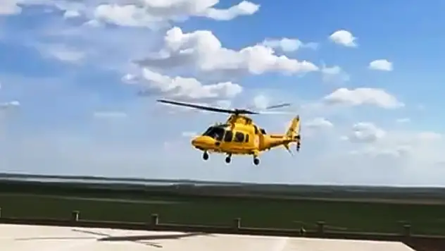 Kulu'da ambulans helikopter yeni doğan bebek için kalktı
