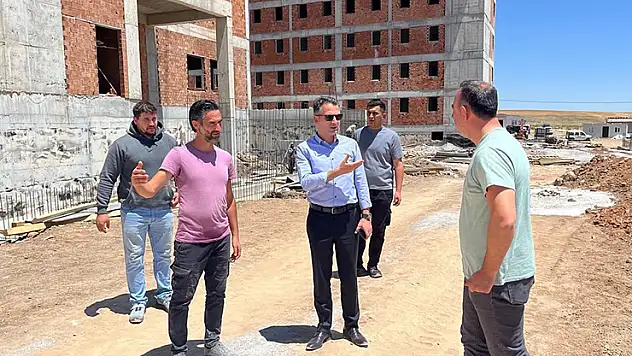 Kulu'da KYK yurt binasının inşaatı devam ediyor