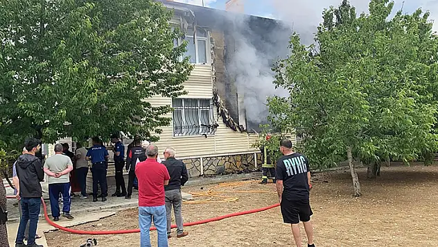 Kulu'da müstakil ev yandı