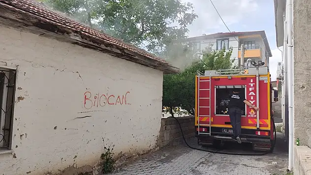 Kulu'da müstakil evde yangın çıktı