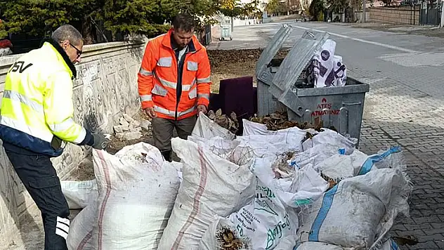 Kulu'da temizlik ekipleri iş başında