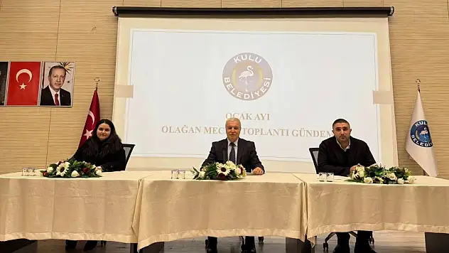 Kulu'da yeni yılın ilk meclis toplantısı yapıldı
