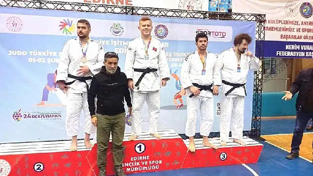 Kululu judocu Edirne'den altın madalyayla döndü

