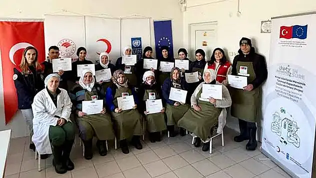 Kursiyerleri istihdam edilen kurs tamamlandı