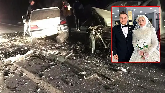 Kütahya'da düğün gecesi trafik kazası: Gelin ve damat hayatını kaybetti
