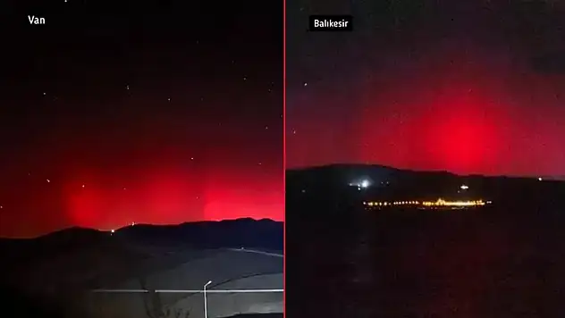 Kutup Işıkları Türkiye'de ilk kez görüldü: İstanbul, Tekirdağ, Van, Balıkesir...