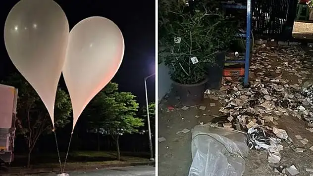 Kuzey Kore, Güney Kore'ye çöp dolu 350 balon daha gönderdi
