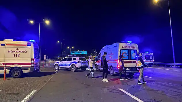 Kuzey Marmara Otoyolu'ndaki zincirleme kazada 2'si ağır 9 kişi yaralandı
