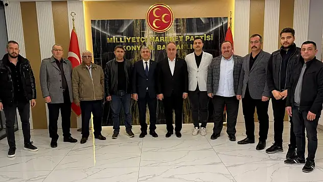 MHP Çumra'dan Başkan Karaarslan'a ziyaret